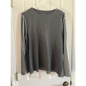 J. Jill Perfect Pima Striped A-Line Top